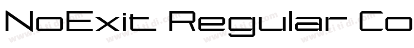 NoExit Regular Conde字体转换